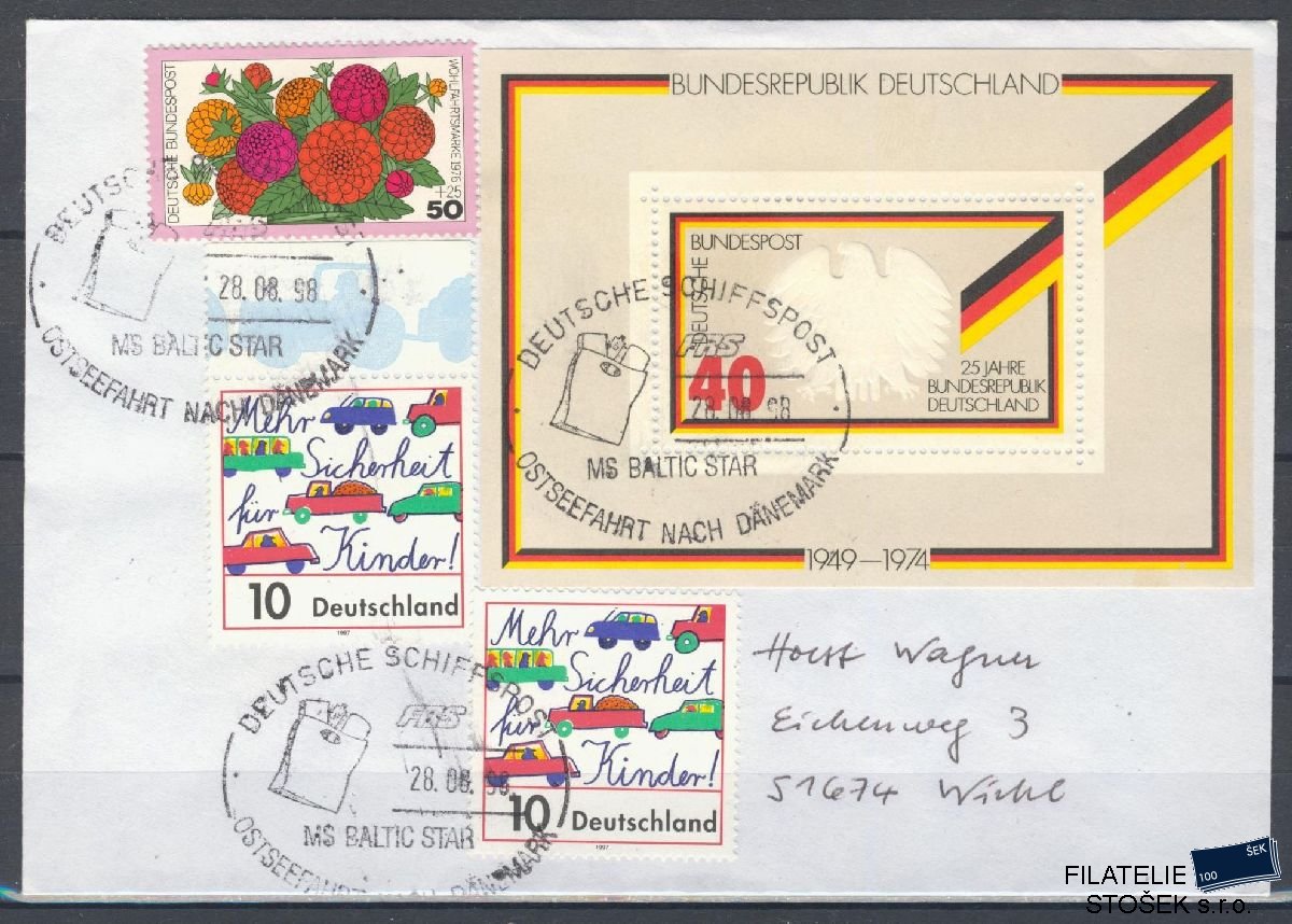 Lodní pošta celistvosti - Deutsche Schifpost - MS Baltic Star
