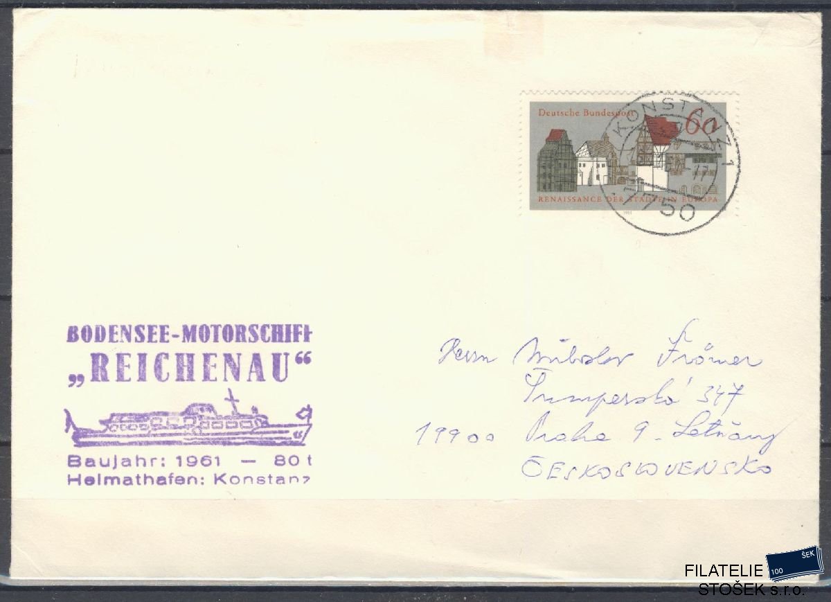 Lodní pošta celistvosti - Deutsche Schifpost - MS Reichenau