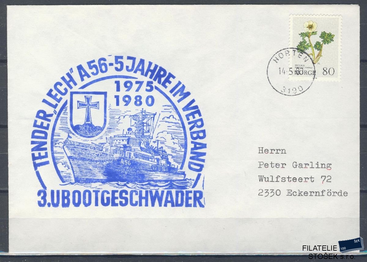 Lodní pošta celistvosti - Deutsche Schifpost - Tender Lech