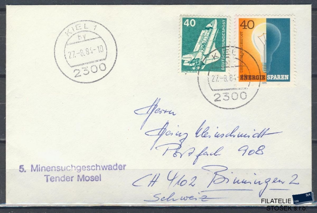Lodní pošta celistvosti - Deutsche Schifpost - Tender Mosel