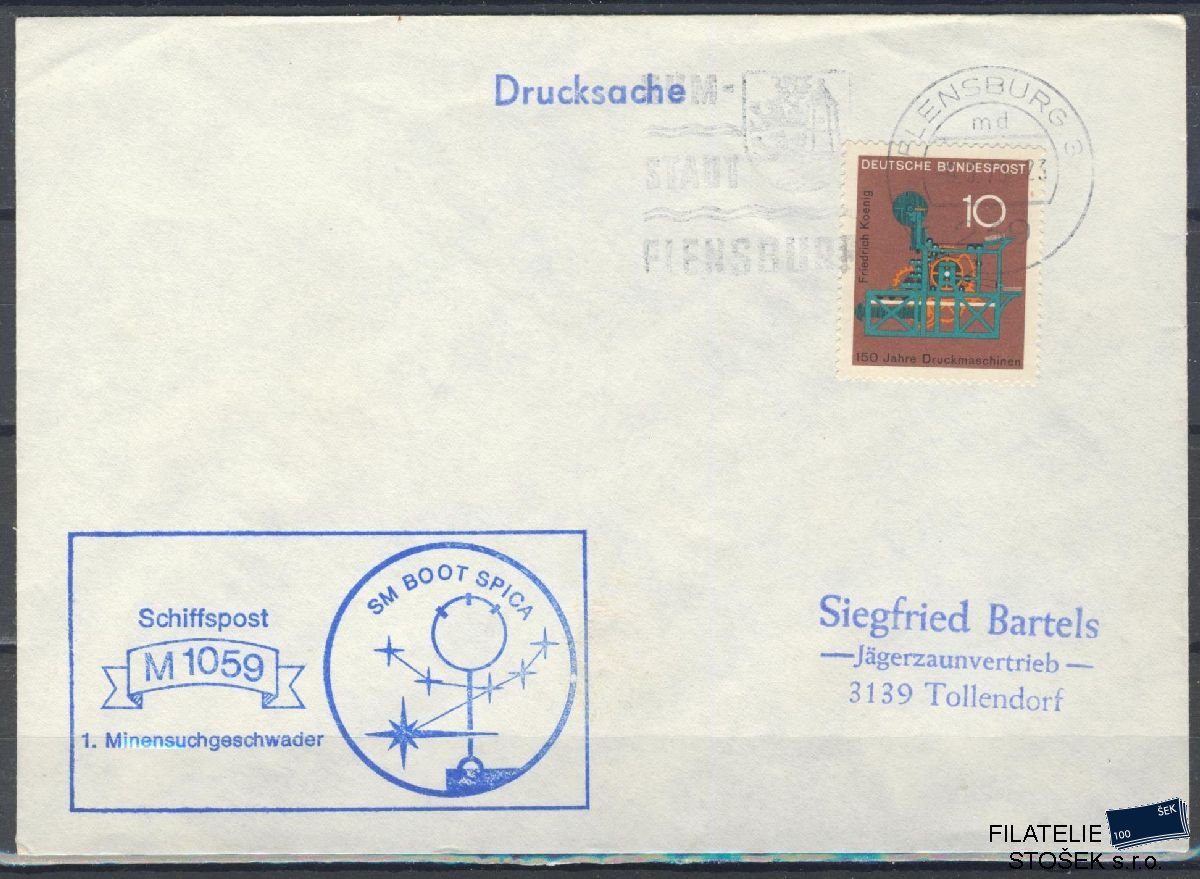 Lodní pošta celistvosti - Deutsche Schifpost - Spica
