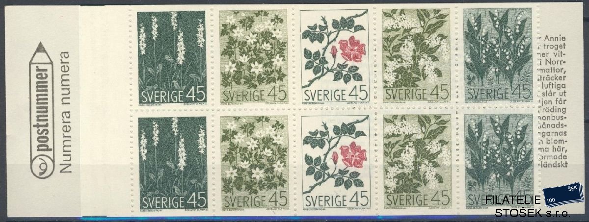Švédsko známky Mi 607-11 Sešitek