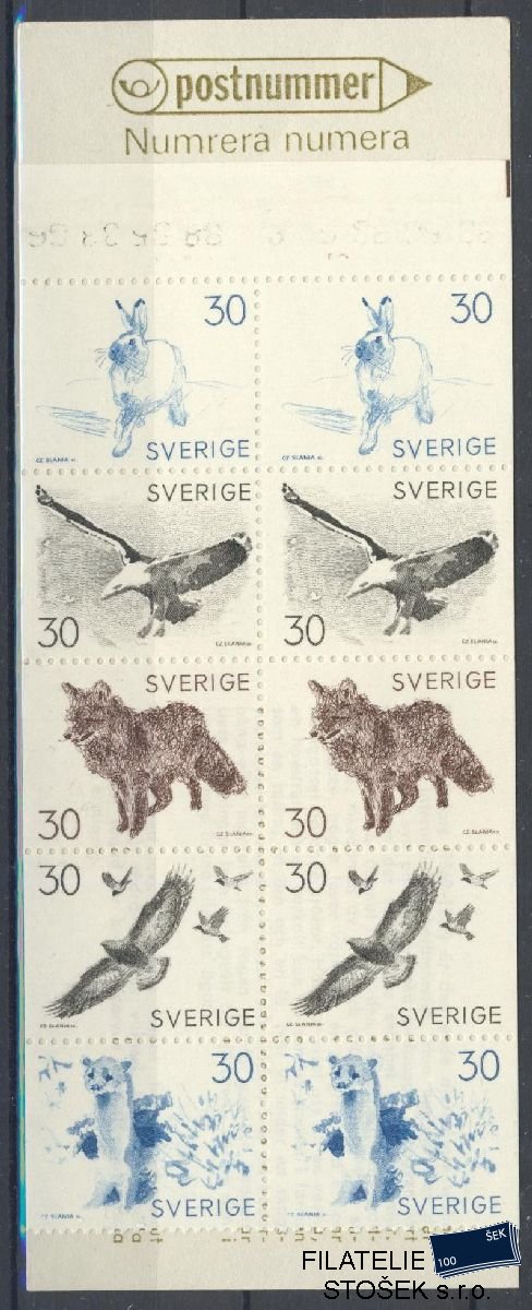 Švédsko známky Mi 621-25 - Sešitek