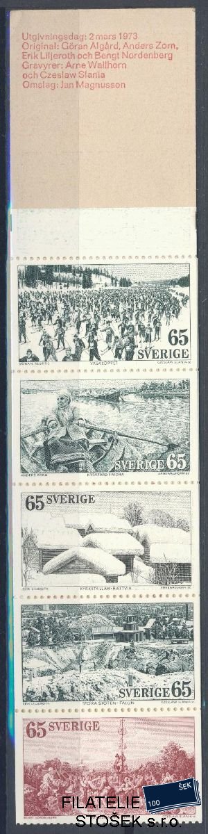 Švédsko známky Mi 794-98 Sešitek
