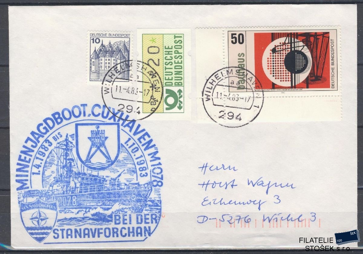 Lodní pošta celistvosti - Deutsche Schifpost - MS Boot Cuxhaven