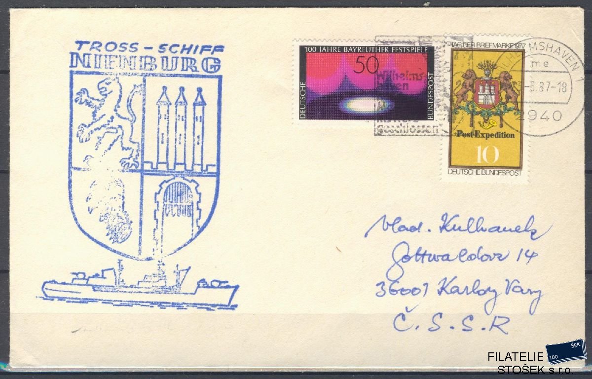 Lodní pošta celistvosti - Deutsche Schifpost - MS Boot Nienburg