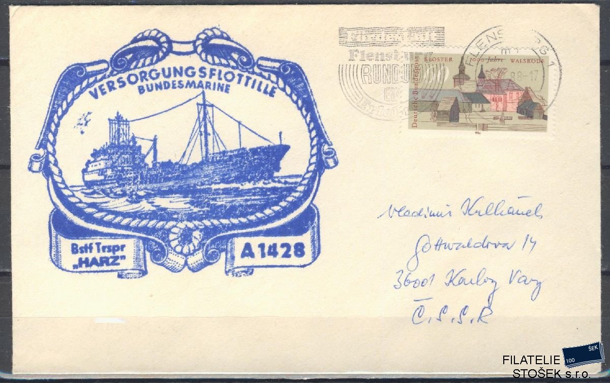 Lodní pošta celistvosti - Deutsche Schifpost - MS Boot Harz