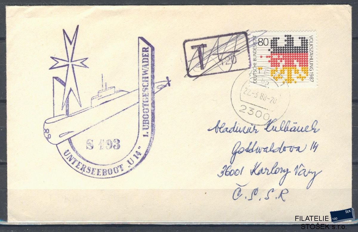 Lodní pošta celistvosti - Deutsche Schifpost - Unterseeboot U 14