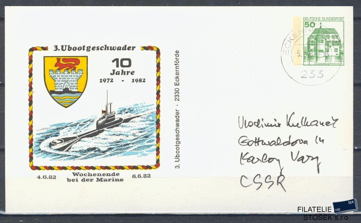Lodní pošta celistvosti - Deutsche Schifpost - 3 Ubootgeschwader