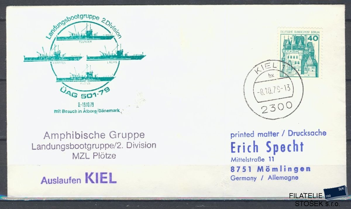 Lodní pošta celistvosti - Deutsche Schifpost - UAG Kiel