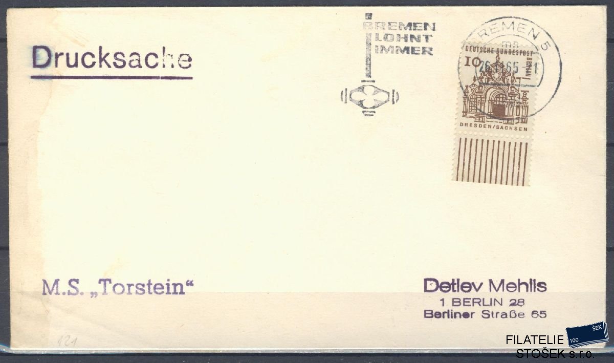 Lodní pošta celistvosti - Deutsche Schifpost - MS Torstein