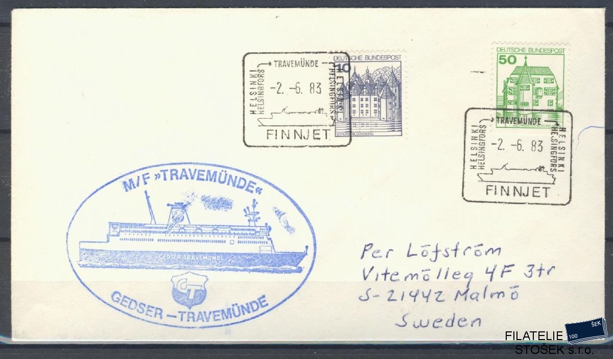 Lodní pošta celistvosti - Deutsche Schifpost - MF Trawemünde