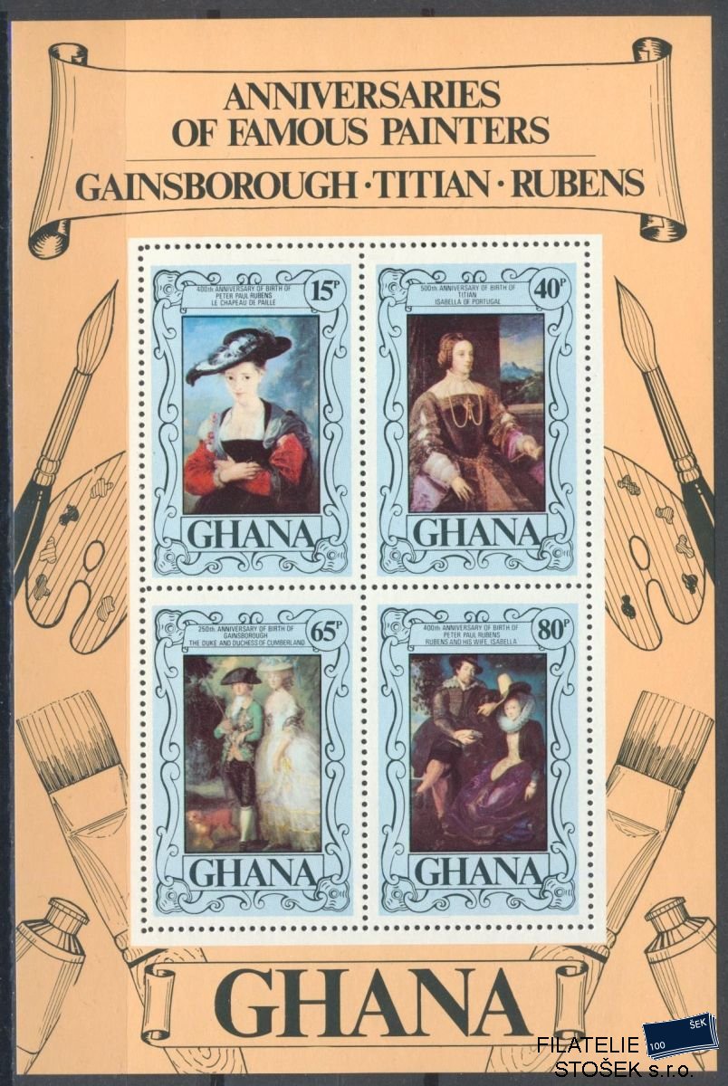Ghana známky Mi 0714-7 - Bl.72