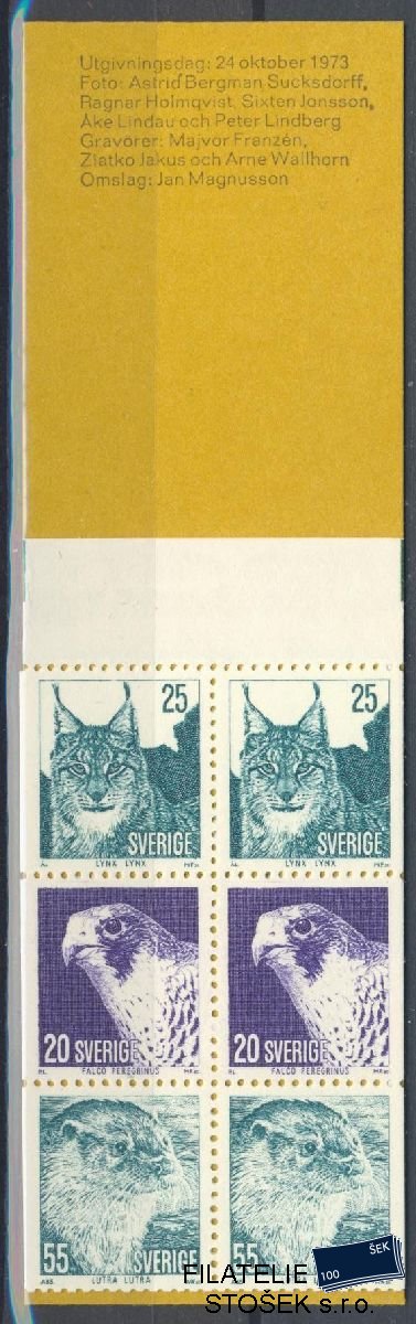 Švédsko známky Mi 820-25 Sešitek