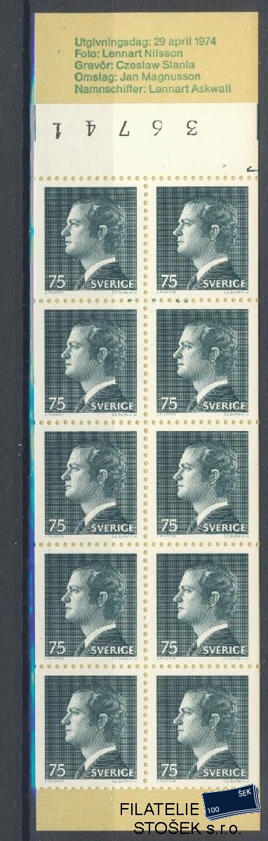 Švédsko známky Mi 850 Sešitek