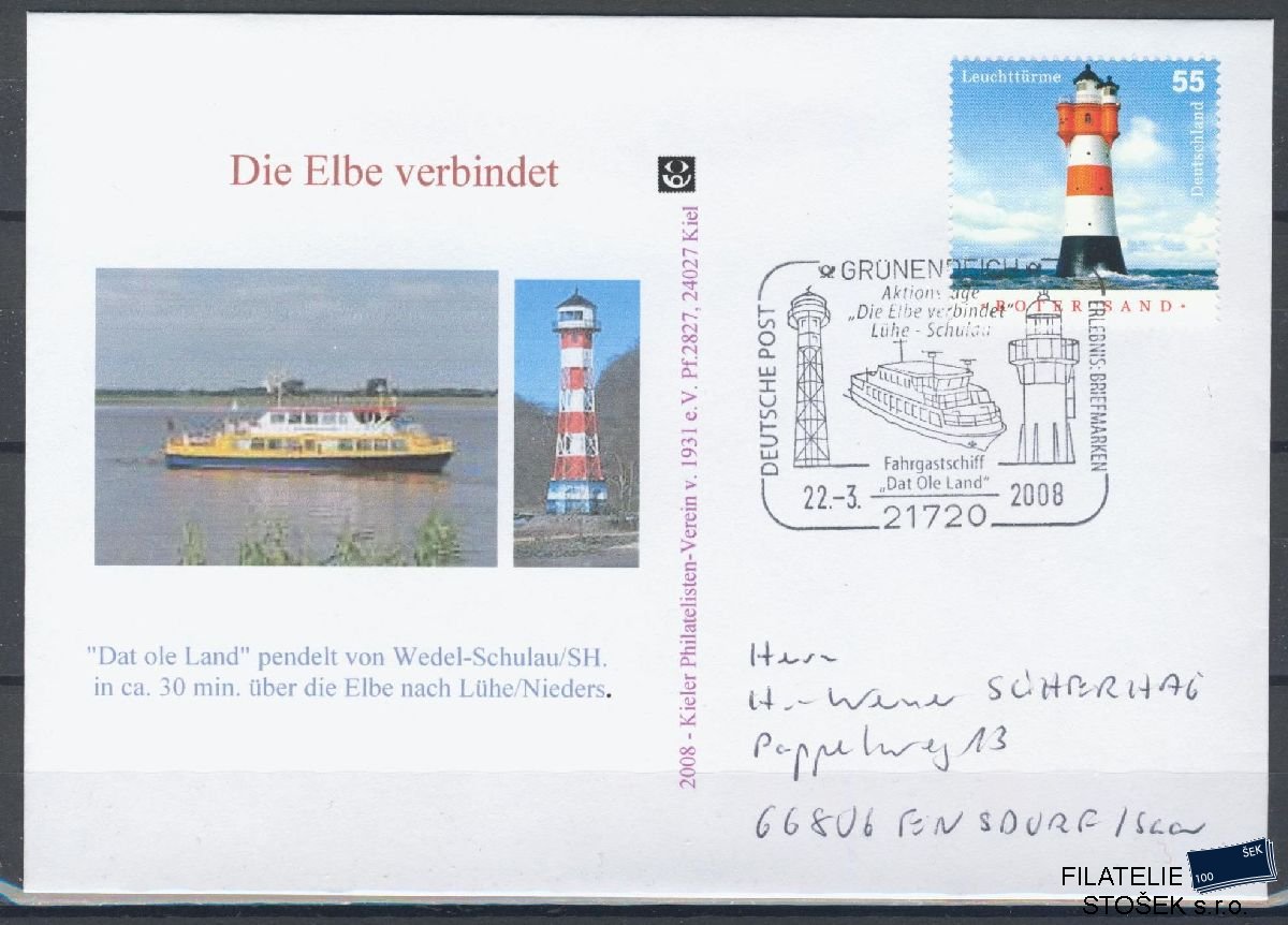 Lodní pošta celistvosti - Deutsche Schifpost - Fahrgastschiff Dat Ole Land
