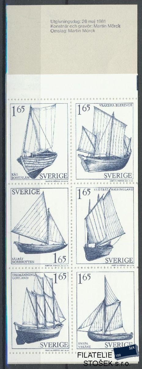 Švédsko známky Mi 1152-57 Sešitek