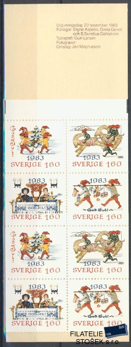 Švédsko známky Mi 1258-61 Sešitek