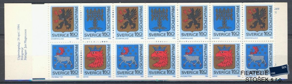 Švédsko známky Mi 1278-81 Sešitek