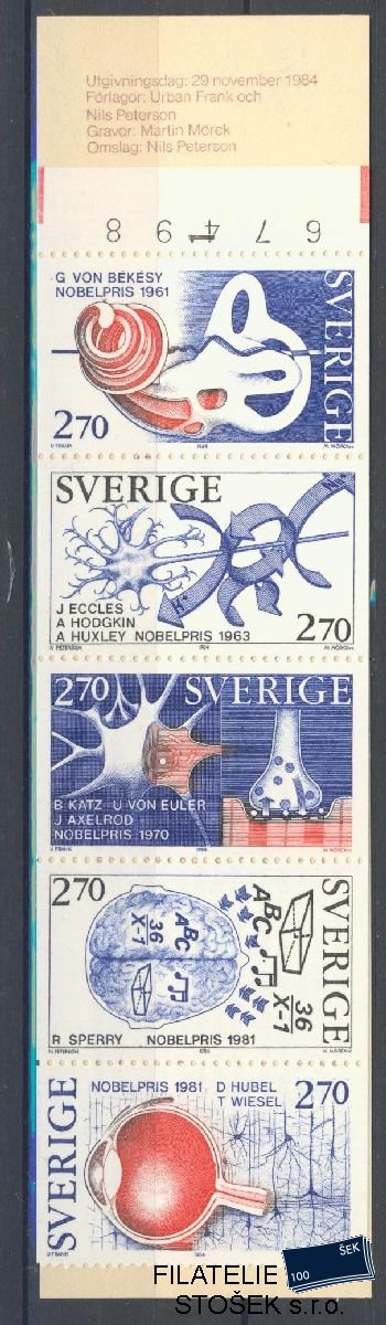 Švédsko známky Mi 1311-15 Sešitek