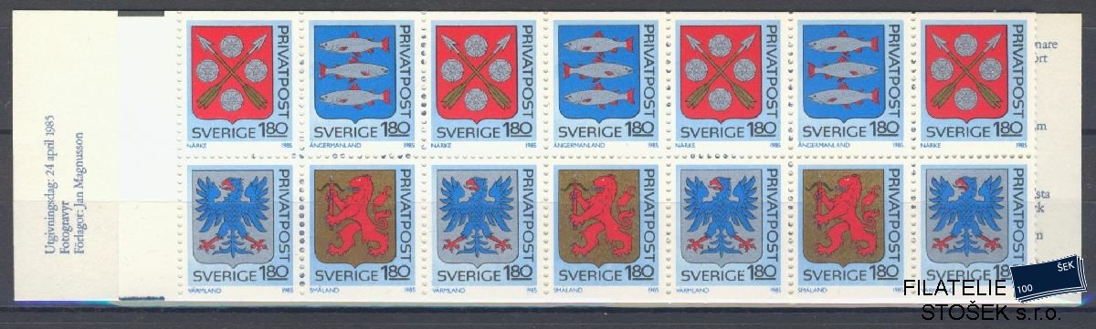 Švédsko známky Mi 1330-33 Sešitek