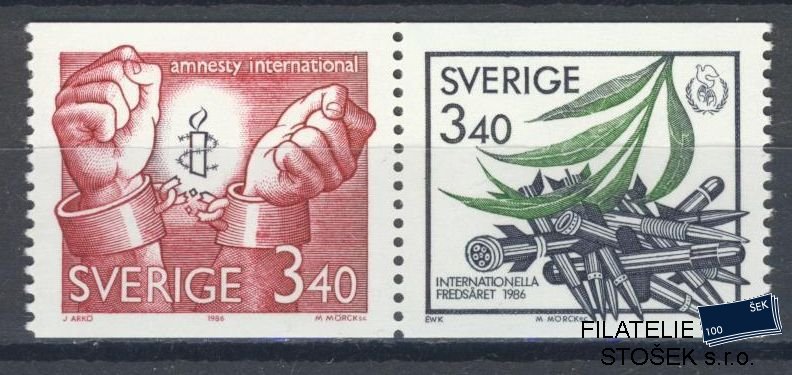 Švédsko známky Mi 1407-8 Spojka