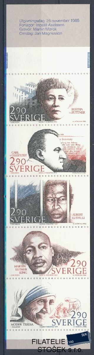Švédsko známky Mi 1413-17 Sešitek