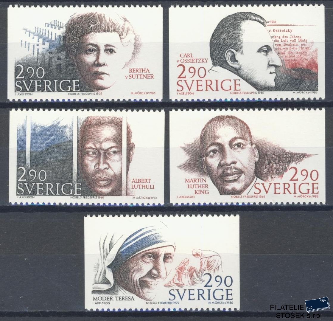 Švédsko známky Mi 1413-17