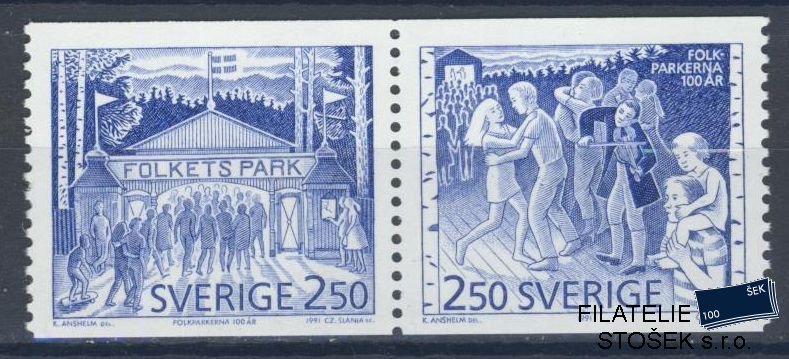 Švédsko známky Mi 1672-73 Spojka