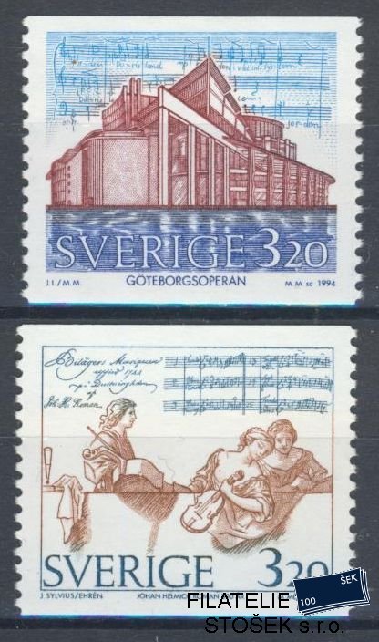 Švédsko známky Mi 1845-46
