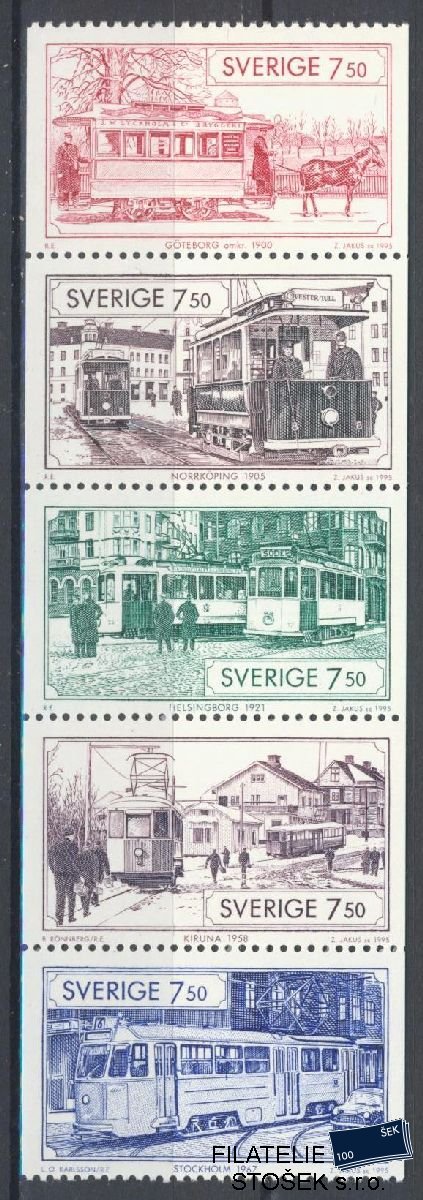 Švédsko známky Mi 1889-93