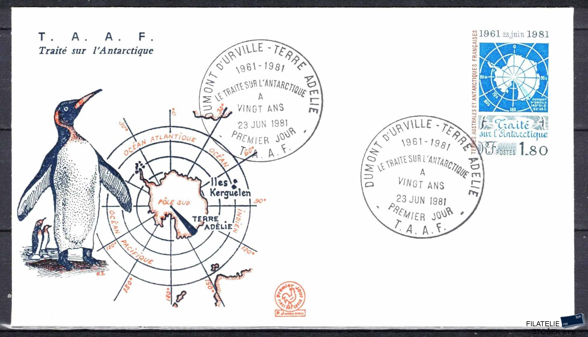 Antarktida francouzská známky Mi 0157 razítko Terre Adélie