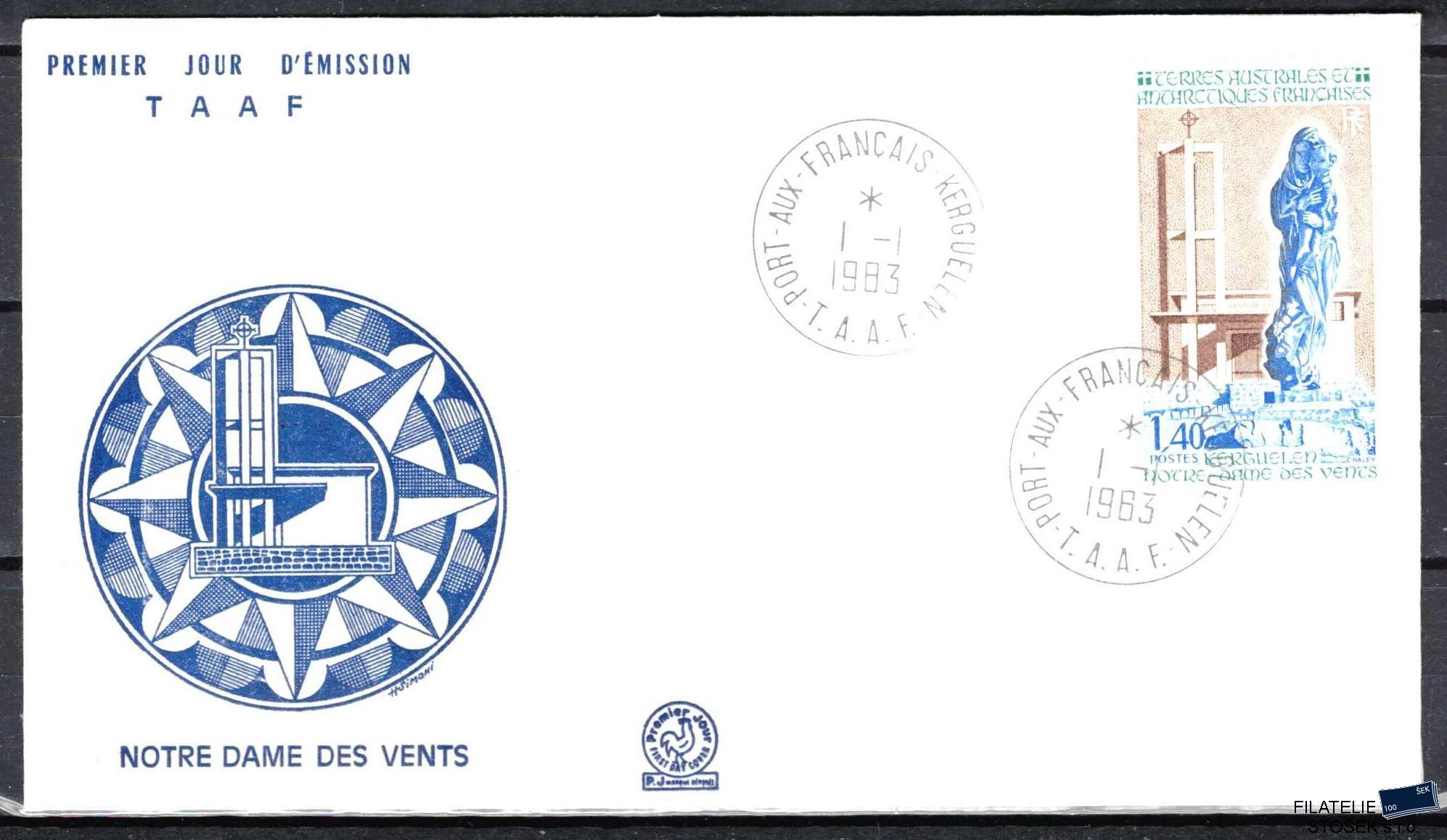 Antarktida francouzská známky Mi 0171 razítko Iles Kergeulen