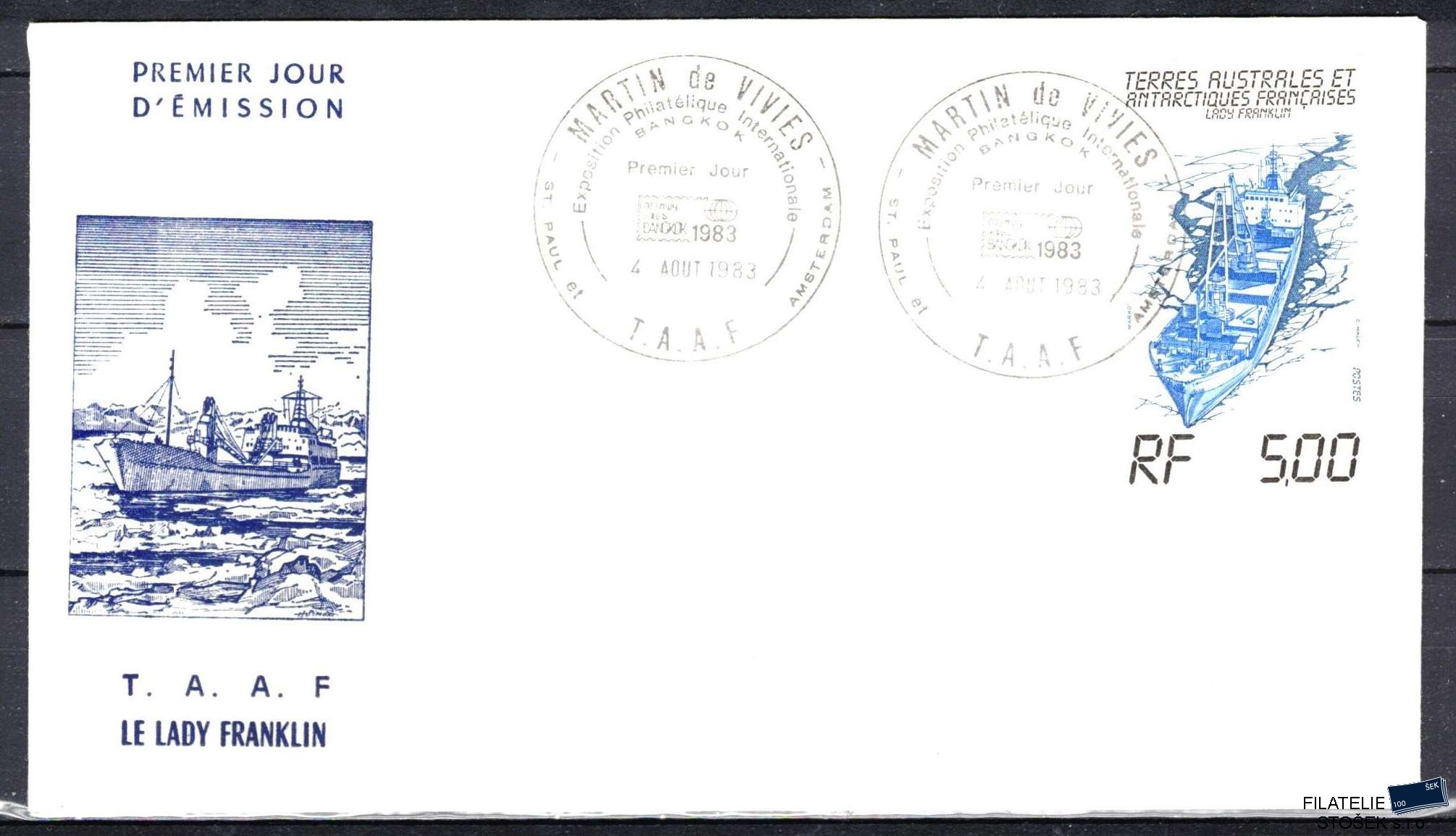 Antarktida francouzská známky Mi 0181 razítko Martin de Viies