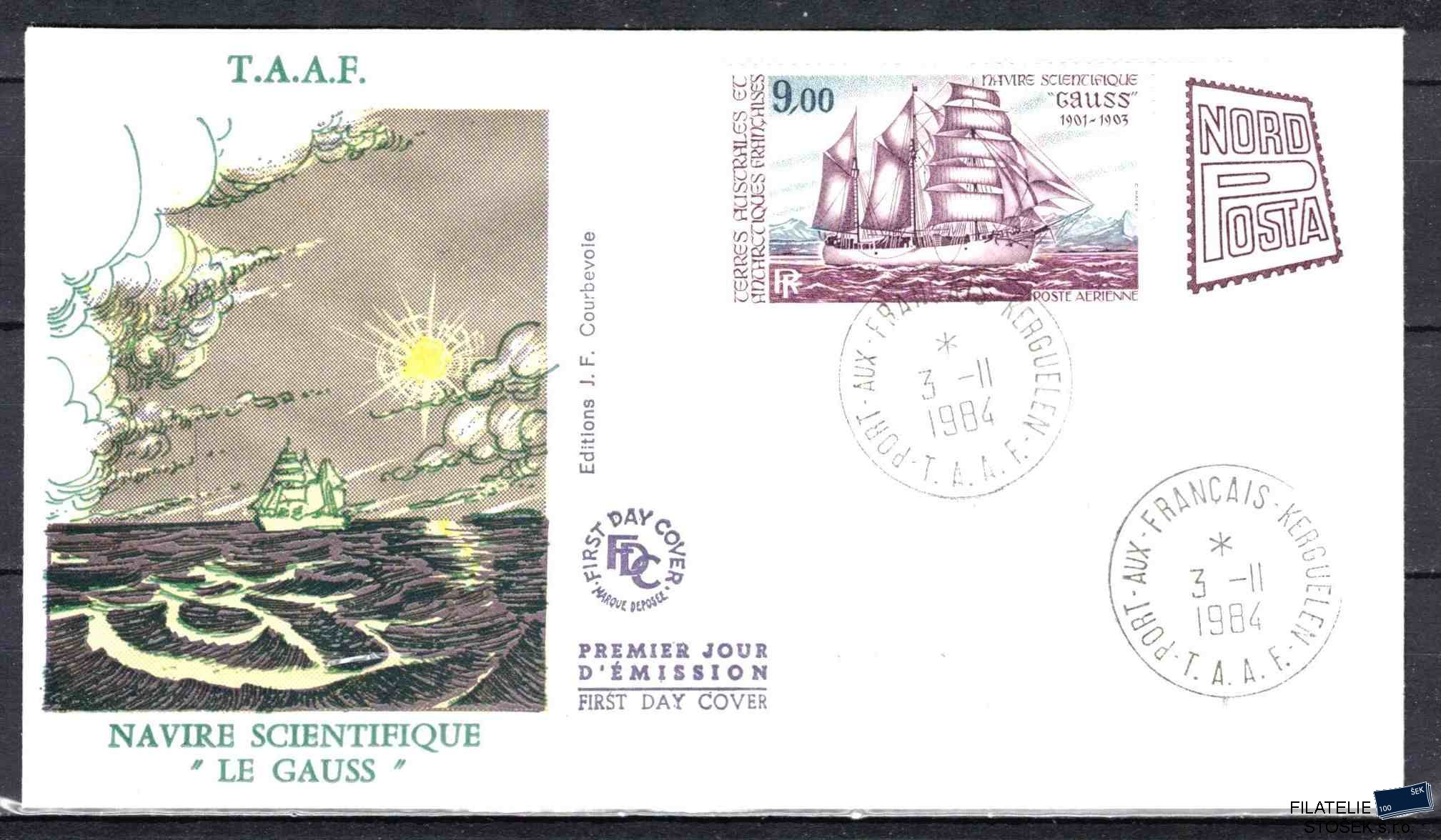 Antarktida francouzská známky Mi 0195 razítko Iles Kergeulen