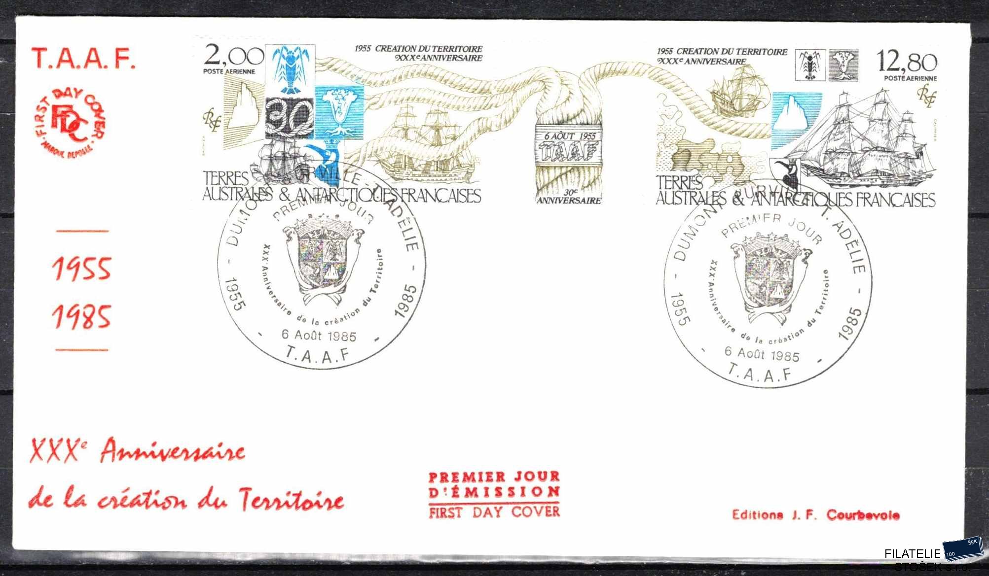 Antarktida francouzská známky Mi 0206-7 razítko Terre Adílie