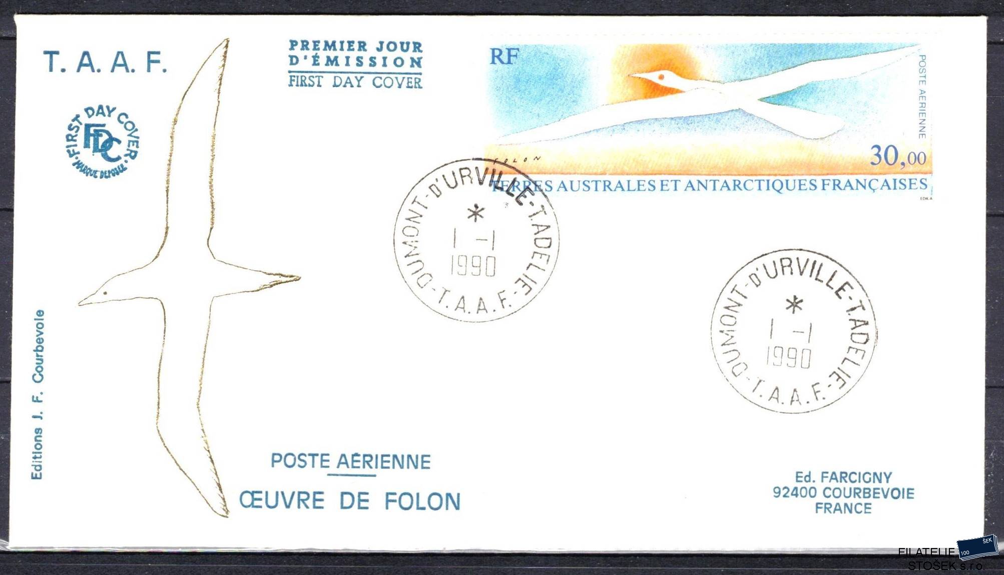 Antarktida francouzská známky Mi 0270 razítko Terre Adélie