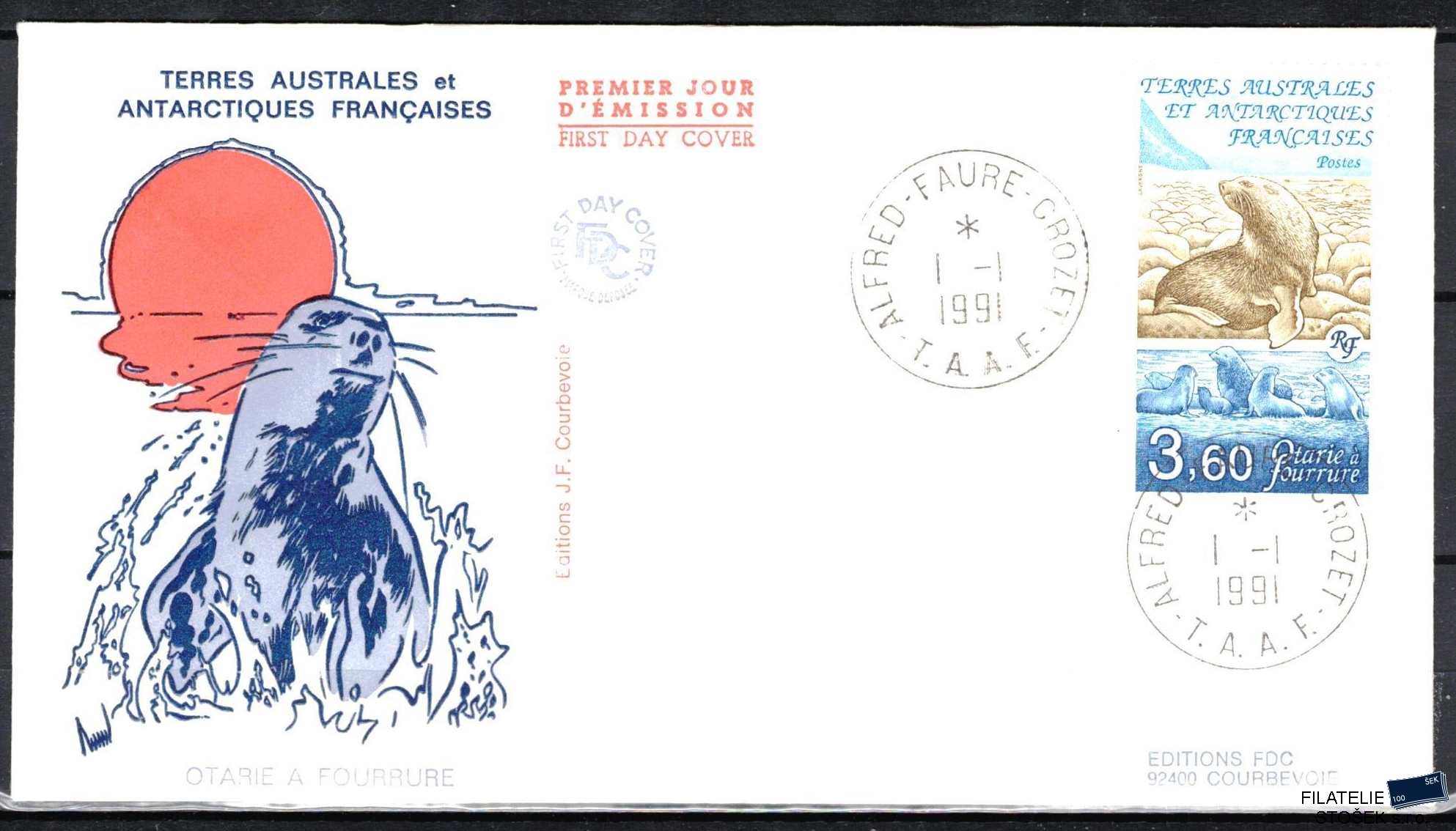 Antarktida francouzská známky Mi 0274 razítko Iles Crozet