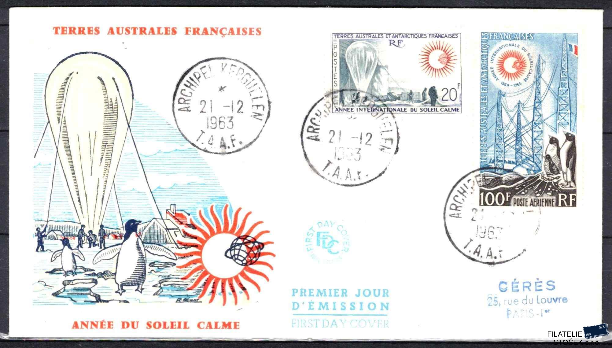 Antarktida francouzská známky Mi 0029+ razítko Iles Kerguelen
