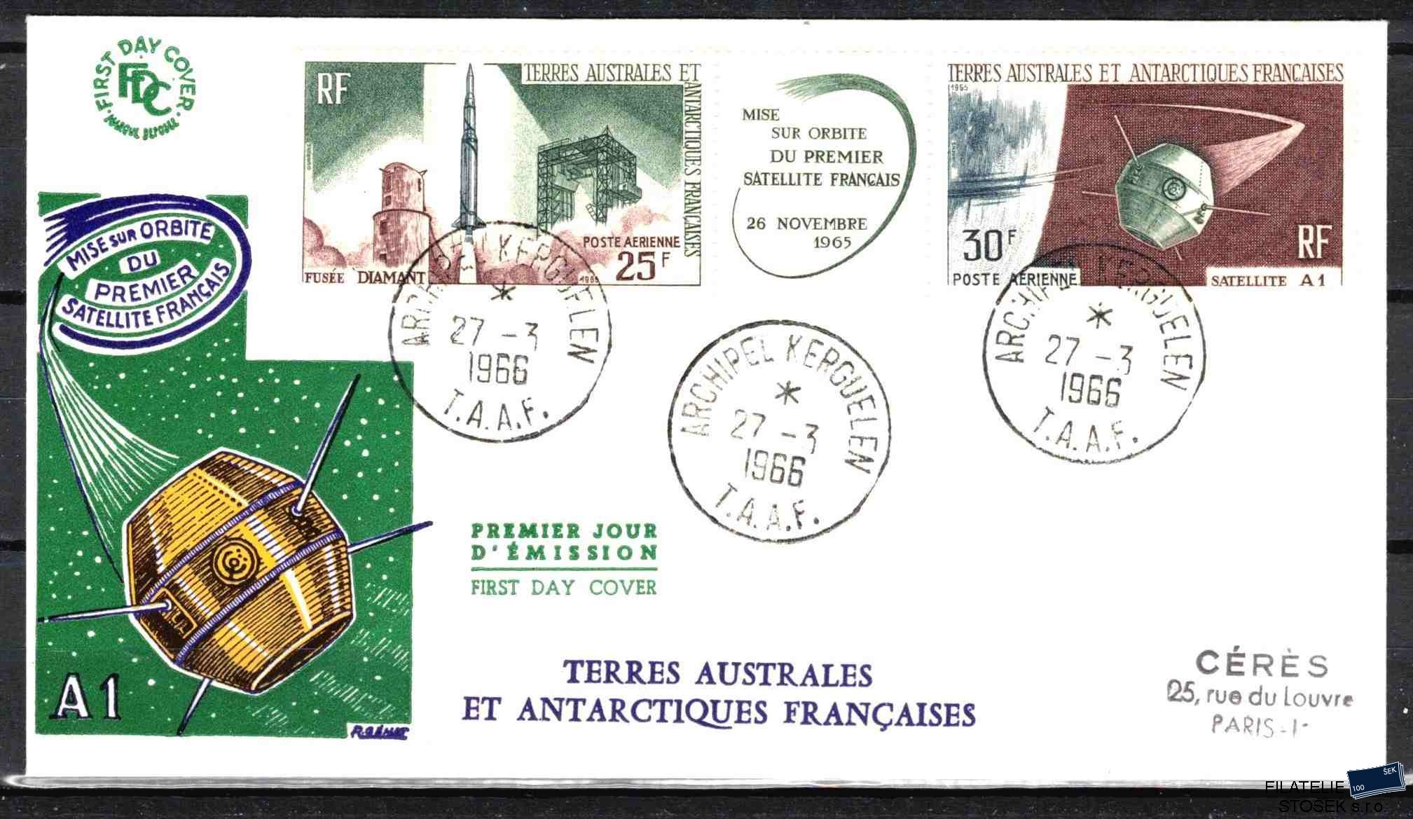 Antarktida francouzská známky Mi 0033-4 razítko Iles Kerguelen