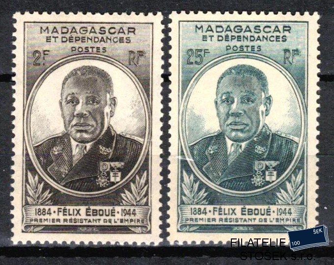 Martinique známky 1945 Felix Éboué
