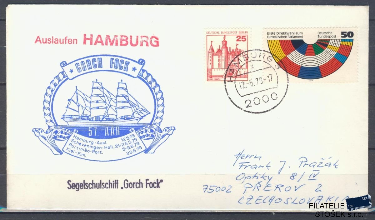 Lodní pošta celistvosti - Deutsche Schifpost - Gorch Fock