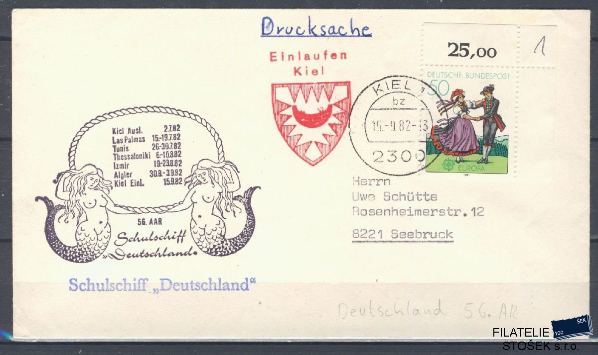 Lodní pošta celistvosti - Deutsche Schifpost - Deutschland