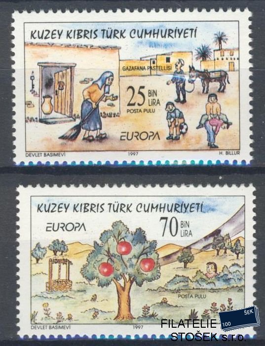 Turecký Kypr známky Mi 0449-50