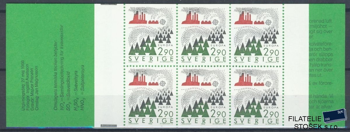 Švédsko známky Mi 1398 MH