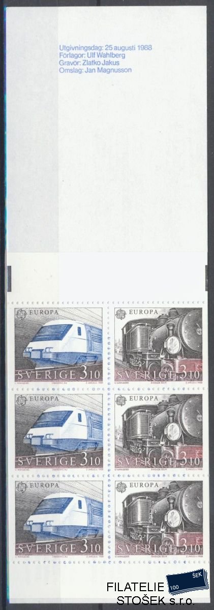 Švédsko známky Mi 1502-3 MH