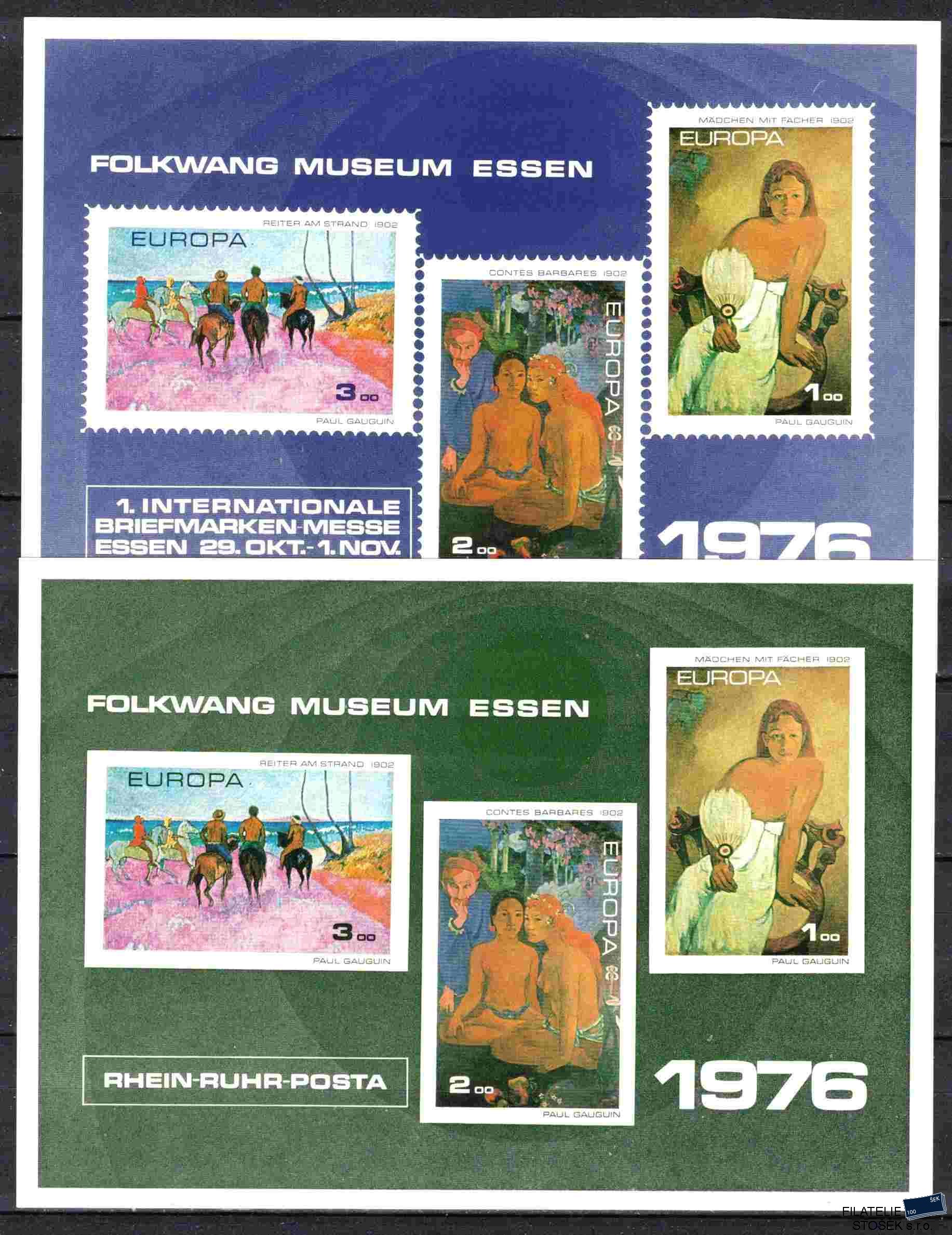 Německo známky Mi 2x blok-souvenir - Paul Gauguin