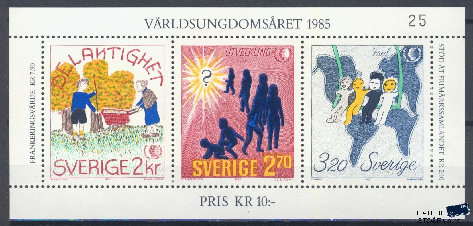 Švédsko známky Mi Blok 13