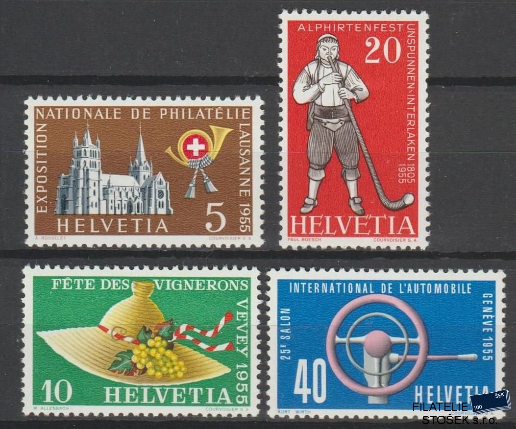 Švýcarsko známky Mi 607-10