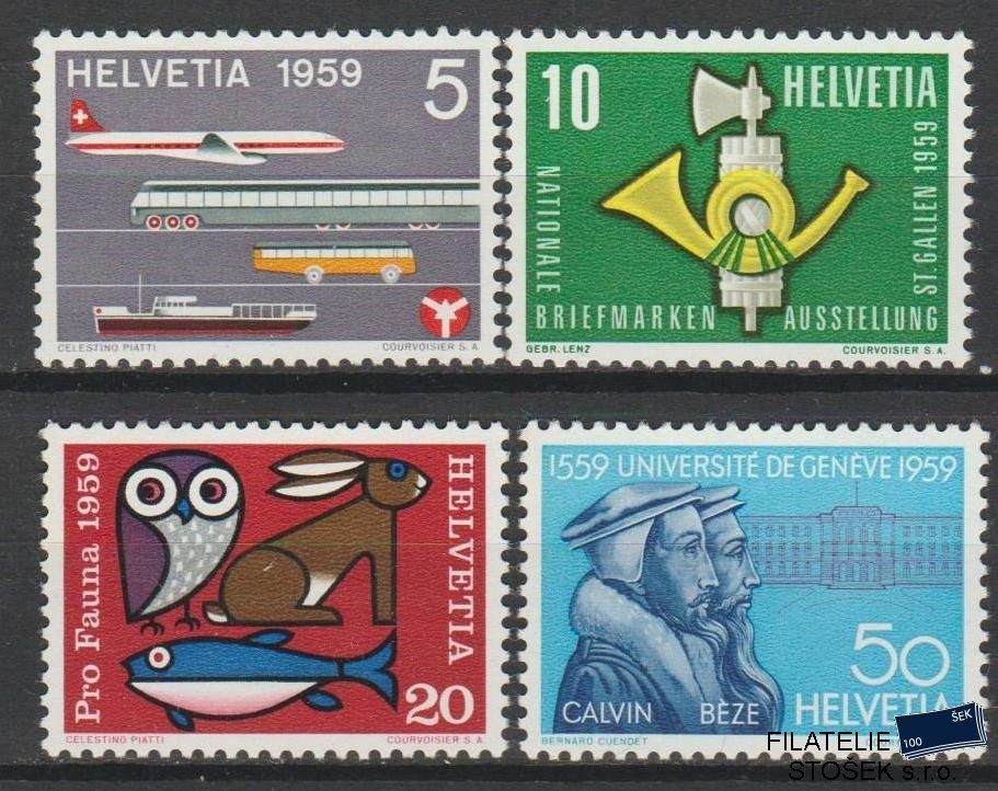 Švýcarsko známky Mi 668-71